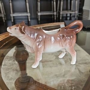 Vintage Brown and White Cow Creamer